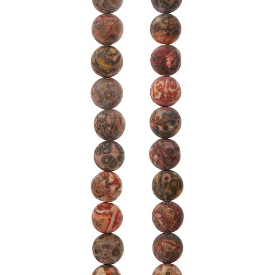 Matte Leopard Jasper Round Beads, 8mm by Bead Landing™